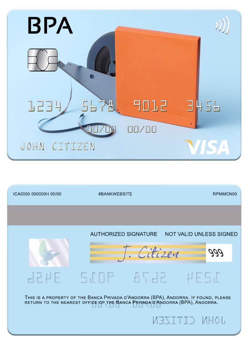 Andorra Banca Privada d'Andorra (BPA) visa card